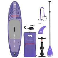 Aqua Marina Coral 10.2 SUP Komplett Set Ausblasbares Stand Up Paddle Board Night-fade