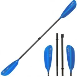 ExtaSea Pro Tour Carbon Vario Doppelpaddel | 220-240cm | 4-teilig | Light Blue