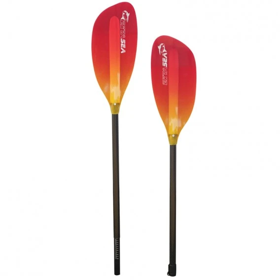 ExtaSea Pro-XL Carbon Vario Doppelpaddel | 220-240cm | 2-teilig | Red-yellow 4 ExtaSea Pro-XL Carbon Vario Doppelpaddel | 220-240cm | 2-teilig | Red-yellow – Bild 4