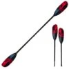 ExtaSea Tour Vario Fiberglas Doppelpaddel | 220-240cm | 2-teilig | Schwarz-rot
