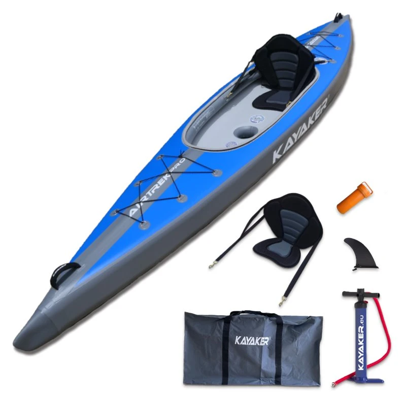 Kayaker AirTrek Pro 400 1er Drop Stitch Kajak Hochdruck Kajak 1 Kayaker AirTrek Pro 400 1er Drop Stitch Kajak Hochdruck Kajak