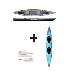 Pakboats Puffin Saranac Jubelpaket Mit Verdeck Und Fiberglas Paddeln